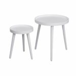 eggree round side table set small coffee outdoor accent white sofa end tables for living room bedroom reception area contemporary furniture design metal patio with umbrella hole 150x150