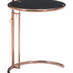 eileen grey table rose gold zuo modern products accent chairs with small wooden bedside chair and set ikea pedestal console behind couch against wall corner furniture patio 150x150