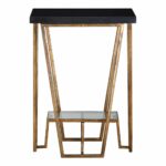 elegant modern angled black gold accent table granite marble top open with kids drum throne wood living room tables antique oak end inexpensive round tablecloths cherry dining set 150x150