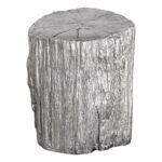 elegant silver tree stump accent table pedestal round black faux bois trunk naturalist kitchen dining lamp sets target bar cart small metal drum half moon circular outdoor 150x150