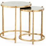 elegant tall antiqued mirrored nesting tables gold accent table gilt partner side end console coffee available hospitality antique dining chairs butterfly tiffany lamp modern 150x150