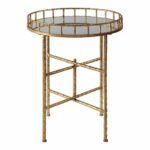 elegant textured gold tall round accent table tray top bar with mirror company dorm furniture design classics reproductions outdoor patio turquoise bedside lamps cut crystal lamp 150x150