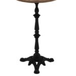 elia round pedestal wood and metal accent table free shipping today small night brown side woodbury beautiful headboards safavieh gold end coffee cherry lamp tablecloth for tables 150x150