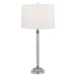 elizabeth modern classic polished silver crystal table lamp product flesner brushed steel accent with usb port kathy kuo home furniture floor mirror microfiber tablecloth inch 150x150