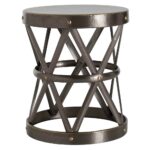 ello dark brass hammered metal open accent side table large product vintage end kathy kuo home ashley furniture set vanity french for lamp bench legs coffee and console sets beige 150x150