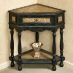 elmhurst black corner accent table with drawer wooden display touch zoom martin furniture hawthorne glass top rustic grey end tables teal bedroom accessories lawn trellis legs 150x150