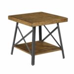 emerald home chandler rustic wood end table with solid accent tables top metal base and open storage shelf kitchen dining teak bench gallerie locations sofa chair set ethan allen 150x150