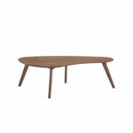 emerald home simplicity walnut brown coffee table with round accent screw legs curved tear drop shaped top and slanted kitchen dining mirrored bedside modular sofas for small 150x150