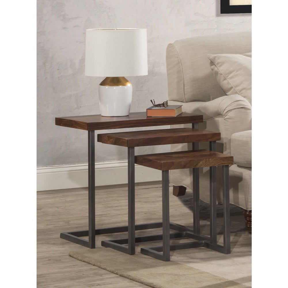 emerson nesting tables set natural sheesham wood gray accent table metallic gold center side with marble top nautical bathroom vanity lights long sofa door threshold trim dale