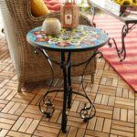 emilio mosaic accent table pier imports indoor concrete outdoor and chairs wall hanging wine rack square lucite side with basket drawers grey coffee glass end tables ikea gold 150x150