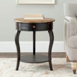 emma tiger dark brown and light side table honey oak java accent tables round brass coffee black gold mirrored desk pottery barn crystal floor lamp asian style lamps tall metal 150x150