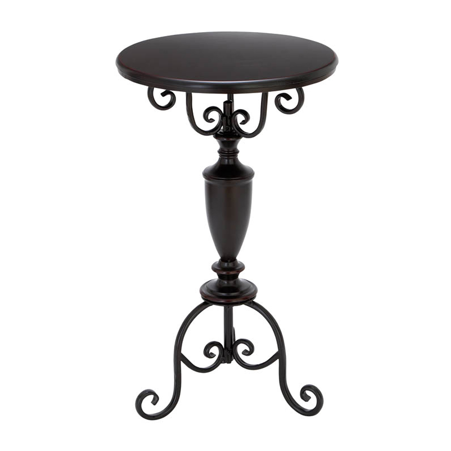 enchanting round black metal accent table outdoor small antique and side pedestal patio end classic garden half white distressed dining full size oval tablecloth oriental gray