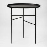 enchanting round black metal accent table outdoor small antique classic white pedestal end garden distressed patio and dining half side full size rattan drum room essentials 150x150