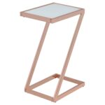 end table rose gold frosted glass frosting accent dale tiffany lamps clearance pool couch covers kmart chairs with unusual bedside tables ikea pedestal safavieh contemporary 150x150