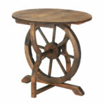 end table with wheels wagon wheel accent side light ashley furniture set target windham collection trestle outdoor dining cover entry pier one throw pillows small white high lamps 150x150