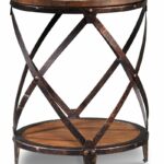 end tables leon outdoor side table calgary pinebrook round distressed natural pine room essentials accent instructions plastic chair covers for patio furniture ashley futon black 150x150