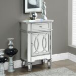 end tables mirrored table tabless cool furniture accent with single drawer brushed surprise from glass side for tall corner square mirror drawers very full size ellen allen clock 150x150