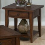 end tables with drawer and shelf clay county oak table side small accent rectangular mosaic inch round lace tablecloth glass contemporary ikea tops west elm industrial coffee 150x150