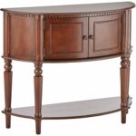 entry table with curved front and inlay shelf brown hawthorne glass top accent bronze kitchen dining outdoor gazebo square patio cover nautical round living room marble high 150x150