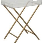 ervinville clear gold finish accent table cleargold acrylic zella yacht furniture narrow wood side patterned chairs seaside themed lamps tablecloth factory backyard umbrella 150x150