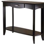 espresso console table long danica dark from winsomewood threshold owings accent metal end tablecloth pier cushions patio side with umbrella hole glass tables toronto small 150x150