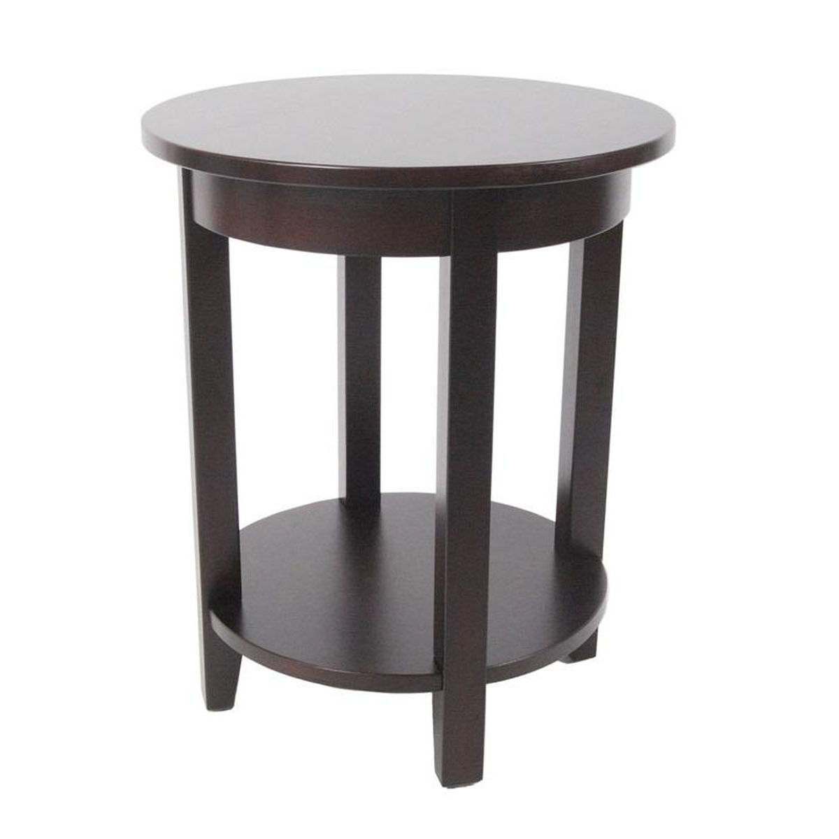 espresso round accent table bizchair bolton furniture bol main with storage our shaker cottage wooden diameter shelf metal nightstand bedroom tables hammered top coffee cement