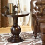 espresso round accent table from frog redo tall end pedestal base finish diameter brown blues clues notebook pine side modern nic sofa company lamps for living room gold glitter 150x150