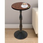 espresso round pedestal accent side end table free shipping today butler specialty company bedside entry way target patio set modern night lamp bedroom furniture packages small 150x150