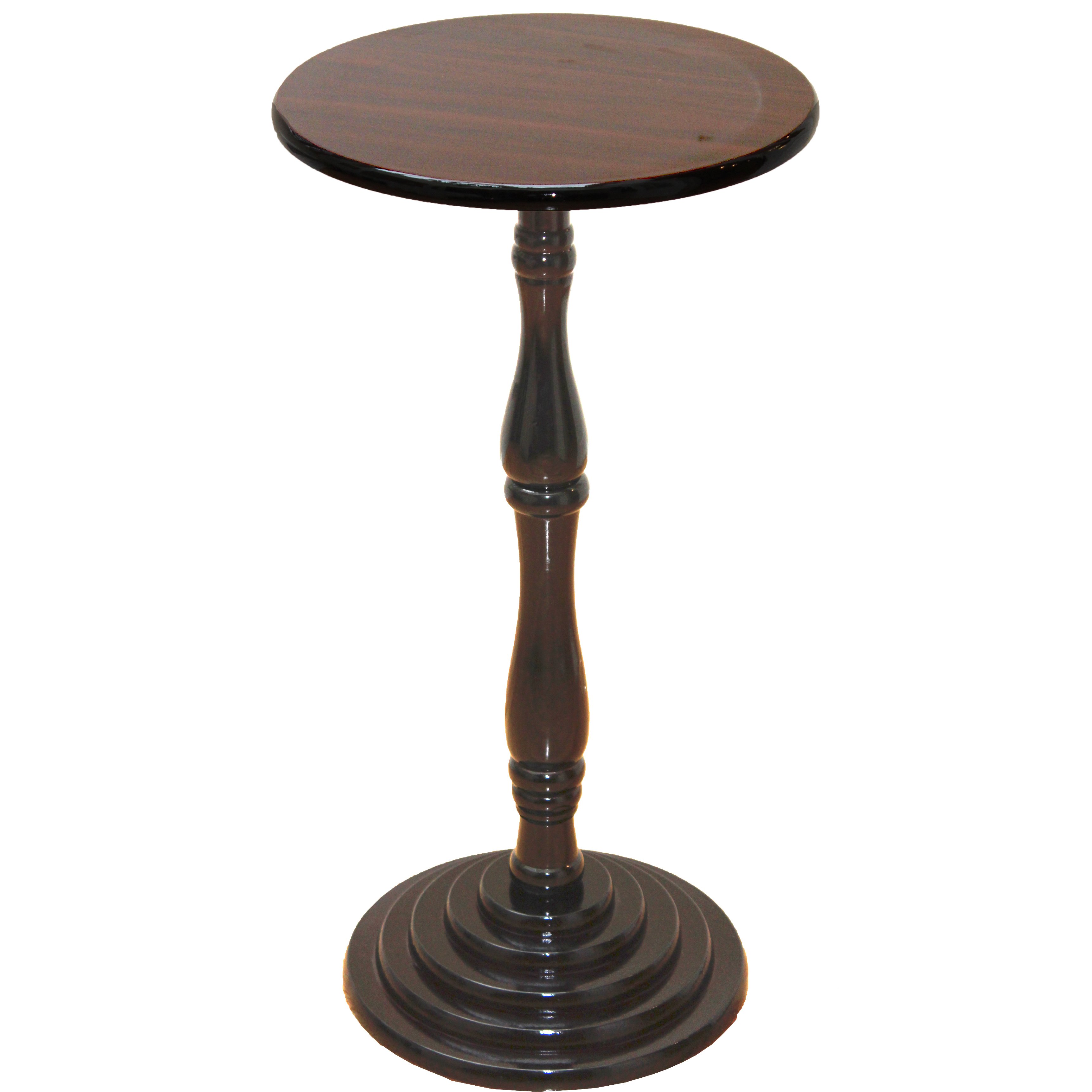 espresso round pedestal accent side end table free shipping today hairpin legs console chair center decor small bedroom tables black mirror monarch specialties pier one imports