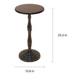 espresso round pedestal accent side end table free shipping wood console chair cherry lamp square wall clock kitchen dining room collections modern design sofa brown tiny lamps 150x150