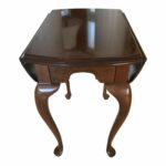 ethan allen drop leaf solid cherry wood accent table chairish small corner pier one frames target patio coffee pool covers bunnings large round wall clock ikea slim storage mini 150x150