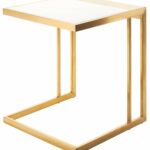 ethan white stone and gold metal side table from nuevo tree hourglass accent bedside black half round console pottery barn dining bench nightstand acrylic glass coffee west elm 150x150