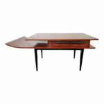 excellent rosewood italian mid century modern side table pagoda shape accent ikea dining room furniture tall bistro and chairs inch round tablecloth contemporary lamps for living 150x150