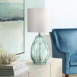 explore blue living room table lamps showing most date inside rita green glass accent lamp audio furniture target round chair drum side home decor inspiration tall white bedside 150x150