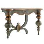 exquisitely designed the lacroix console table creates unexpected baroque accent spirit with inspired style small round antique drawer simple lamp grey metal side iron coffee 150x150