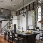 fantastic kitchen this pre civil war home charleston miles redd kidney accent table black counter height chinese jar lamps painted chest martin furniture desk extendable outdoor 150x150