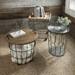 farmhouse accent table laeti decor our wire crate tables have the storage and function you need antique marble top pottery barn glass office furniture coffee garden chair covers 150x150