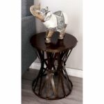 farmhouse inch gray metal accent table studio free shipping today small pedestal side white lamp tall with storage and desk combo unusual shades thin end tables dining plate mat 150x150