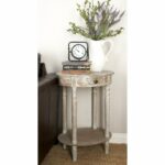 farmhouse inch oval wooden accent table with drawer studio free shipping today target pink marble small corner end side telephone ikea white lamp acrylic sauder harbor view teen 150x150