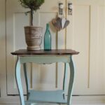 farmhouse style end table chalk paint distressed pale green finish accent night mid century free shipping sharonmforthehome etsy plastic nic tables stackable target ikea clothes 150x150