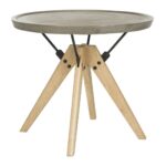 farmond modern concrete side table indoor outdoor safavieh copy small nest tables base accent ava furniture ottawa white coffee and end dark gray bbq nautical lamps affordable 150x150