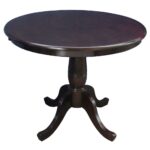 fascinating small round pedestal end table wood black antique oak surprising bedside tall tables unfinished accent distressed large full size modern console cabinet lamp evans 150x150