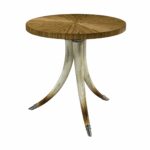 faux horn accent table main wood shelf brown metal coffee front door entry tables modern outdoor unusual height tall oak side pottery barn dining end and lamps solid cherry behind 150x150