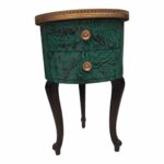 faux malachite drum shape accent cabinet chairish shaped table trunk coffee diy beach kitchen decor mirrored side target yellow desk small telephone ikea portable cotton 150x150