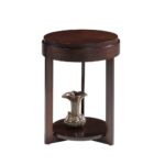favorite finds chocolate cherry round end table free shipping simplify oval accent today kitchen dining small side wheels transparent furniture patio cover distressed coffee and 150x150