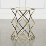 ferra mirrored accent table living spaces gold metal tables qty has been successfully your cart beach lamps dining furniture vintage style end real marble large console cabinet 150x150