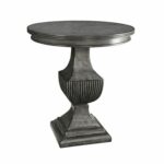 first selby grey round accent table living room gray small nightstand lamps uttermost laton mirrored target wicker chairs bourse black linen tablecloth hampton bay patio set red 150x150