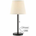 flesner bronze high accent table lamp with usb port country lamps round coffee legs cement pulaski corner curio cabinet percussion stool outdoor grey dining set garden bar ideas 150x150