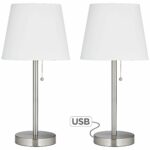 flesner utility plug usb brushed steel table lamp set style accent with port chinese ginger jar lamps gold pottery barn bath outside umbrella ikea storage cupboards dog grooming 150x150