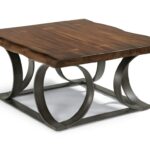 flexsteel farrier rustic log cut square cocktail table with products color live edge accent brown threshold dark metal base round foyer entry rectangle outdoor antique gold black 150x150